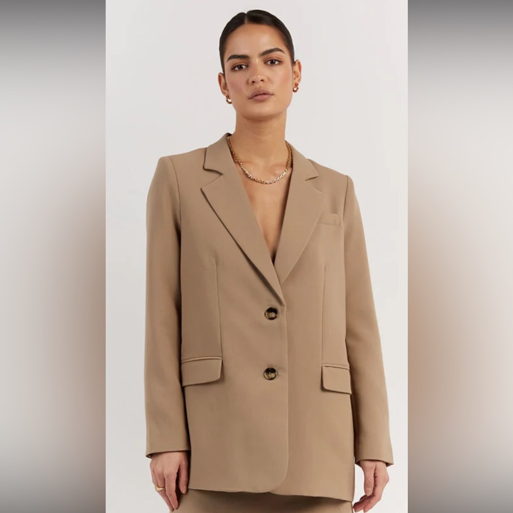 DISSH ROWAN MOCHA OVERSIZED BLAZER NWT